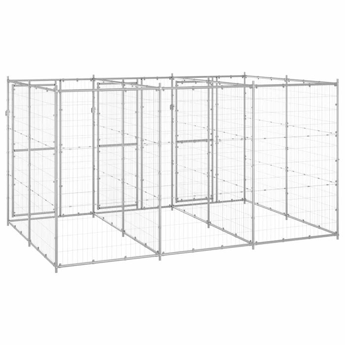 Padoc pentru câini de exterior, 7,26 m², oțel galvanizat - WALTI WALTI