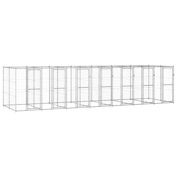 Padoc pentru câini de exterior, 16,94 m², oțel galvanizat - WALTI WALTI
