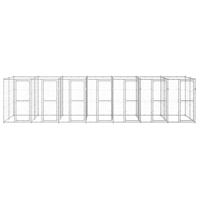 Padoc pentru câini de exterior, 16,94 m², oțel galvanizat - WALTI WALTI