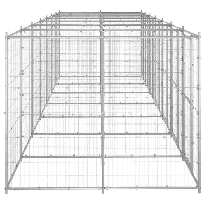 Padoc pentru câini de exterior, 16,94 m², oțel galvanizat - WALTI WALTI