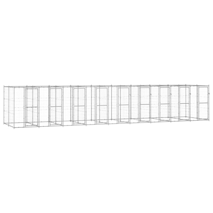 Padoc pentru câini de exterior, 21,78 m², oțel galvanizat - WALTI WALTI