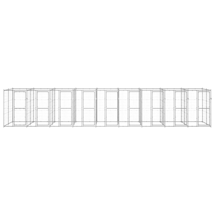 Padoc pentru câini de exterior, 21,78 m², oțel galvanizat - WALTI WALTI