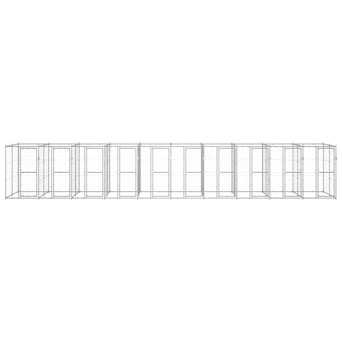 Padoc pentru câini de exterior, 24,2 m², oțel galvanizat - WALTI WALTI