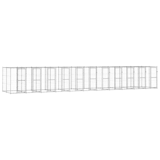 Padoc pentru câini de exterior, 26,62 m², oțel galvanizat - WALTI WALTI