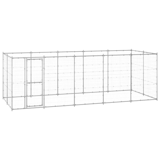 Padoc pentru câini de exterior, 12,1 m², oțel galvanizat - WALTI WALTI