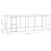 Padoc pentru câini de exterior, 12,1 m², oțel galvanizat - WALTI WALTI