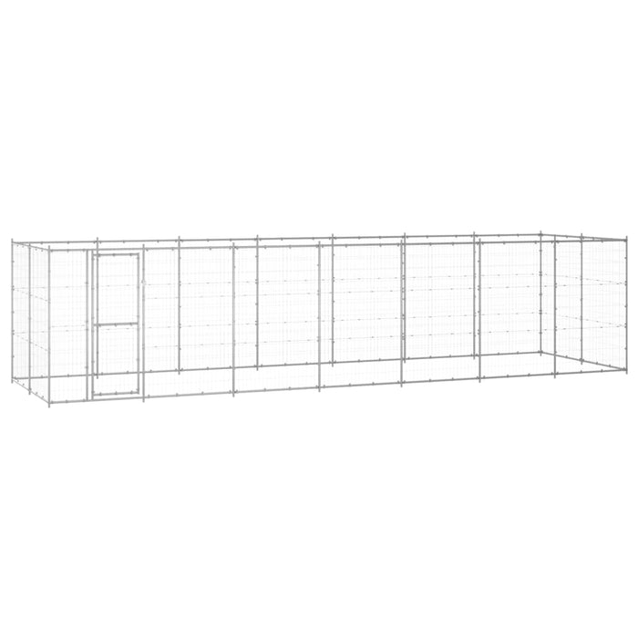 Padoc pentru câini de exterior, 16,94 m², oțel galvanizat - WALTI WALTI