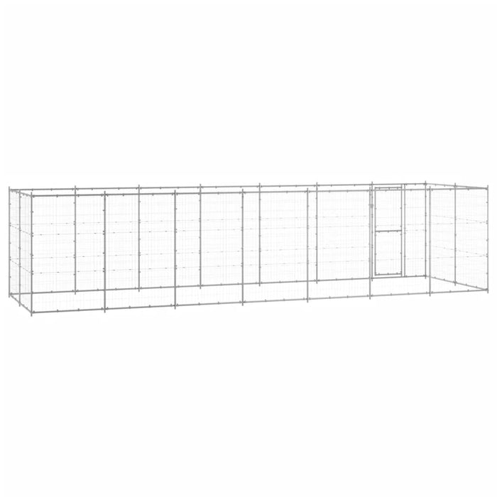 Padoc pentru câini de exterior, 16,94 m², oțel galvanizat - WALTI WALTI