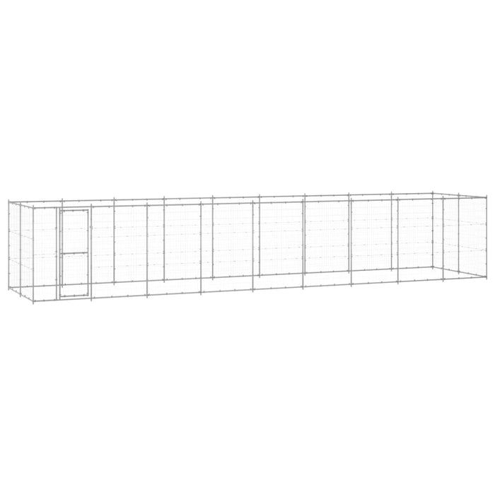 Padoc pentru câini de exterior, 21,78 m², oțel galvanizat - WALTI WALTI
