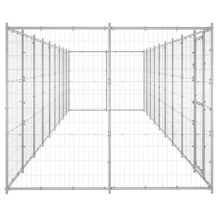 Padoc pentru câini de exterior, 21,78 m², oțel galvanizat - WALTI WALTI