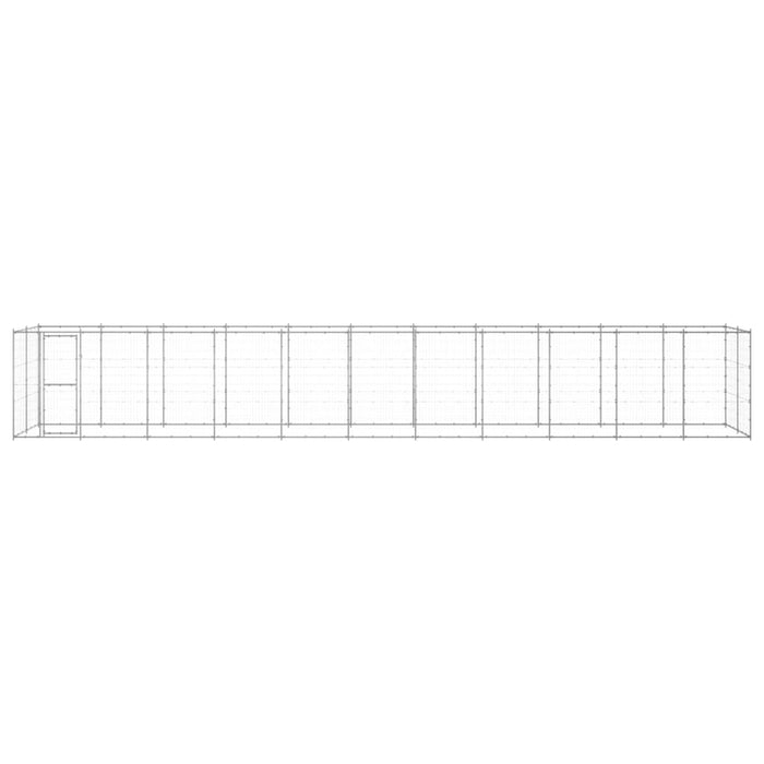 Padoc pentru câini de exterior, 26,62 m², oțel galvanizat - WALTI WALTI