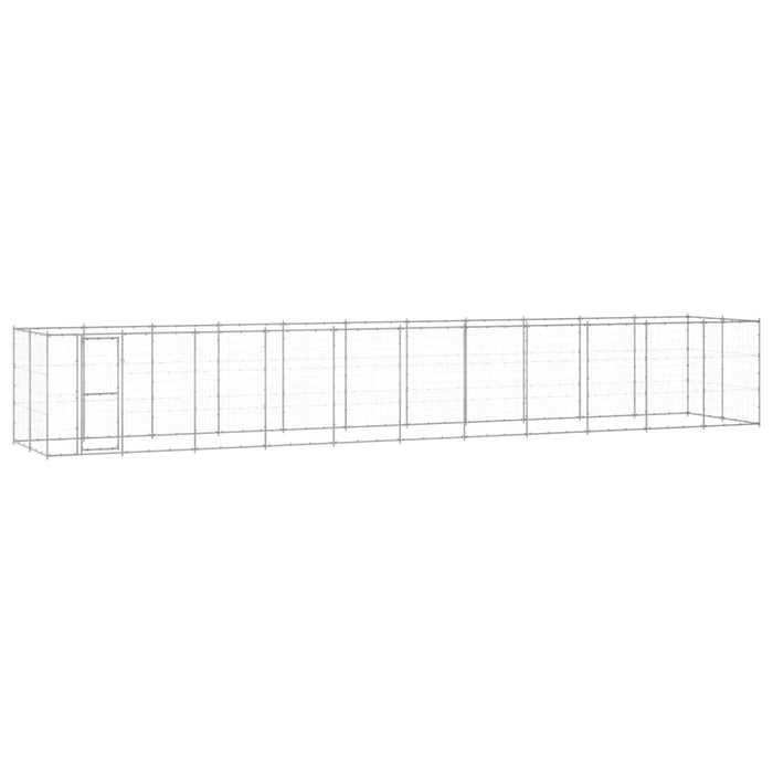 Padoc pentru câini de exterior, 26,62 m², oțel galvanizat - WALTI WALTI