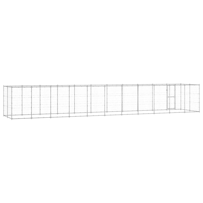 Padoc pentru câini de exterior, 26,62 m², oțel galvanizat - WALTI WALTI