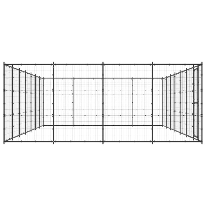 Padoc pentru câini de exterior, 33,88 m², oțel - WALTI WALTI