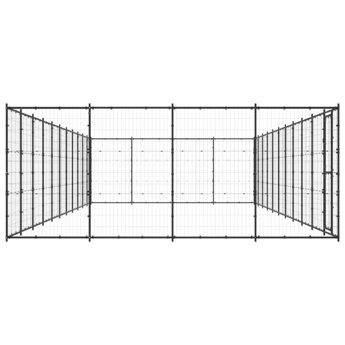 Padoc pentru câini de exterior, 53,24 m², oțel - WALTI WALTI