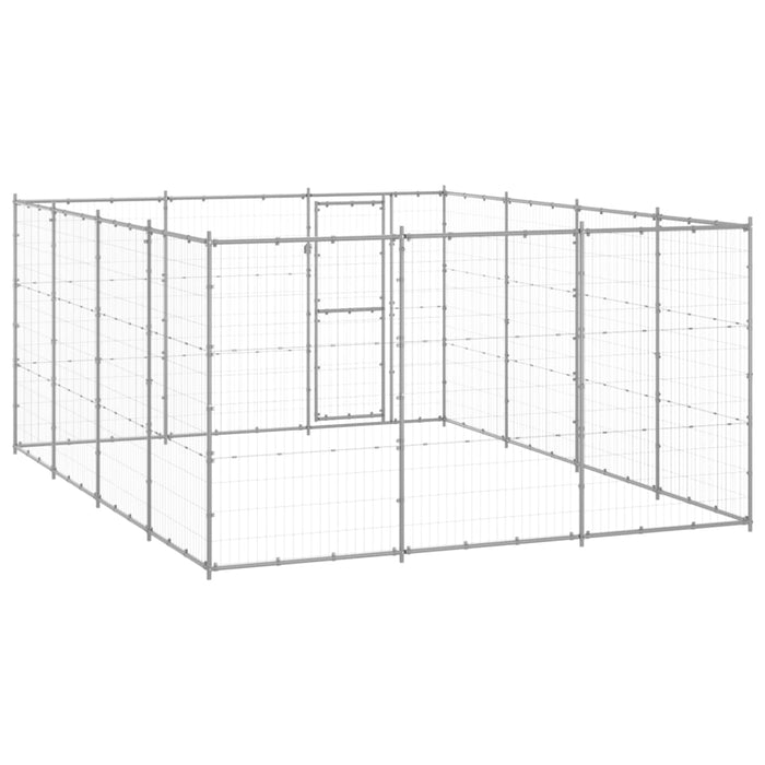 Padoc pentru câini de exterior, 14,52 m², oțel galvanizat - WALTI WALTI