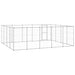 Padoc pentru câini de exterior, 24,2 m², oțel galvanizat - WALTI WALTI