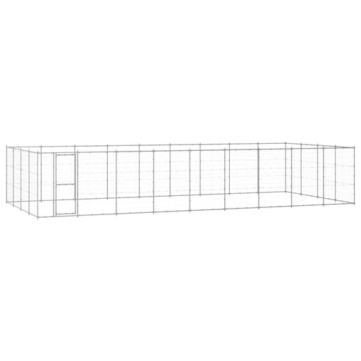 Padoc pentru câini de exterior, 43,56 m², oțel galvanizat - WALTI WALTI