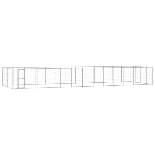 Padoc pentru câini de exterior, 53,24 m², oțel galvanizat - WALTI WALTI
