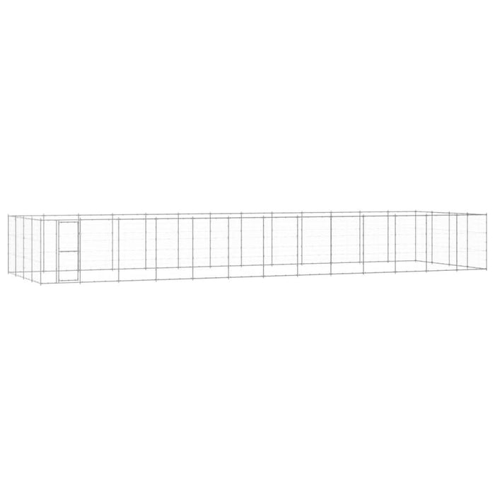 Padoc pentru câini de exterior, 53,24 m², oțel galvanizat - WALTI WALTI