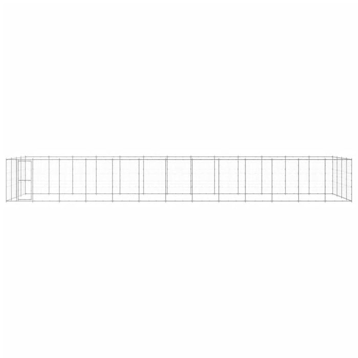 Padoc pentru câini de exterior, 53,24 m², oțel galvanizat - WALTI WALTI