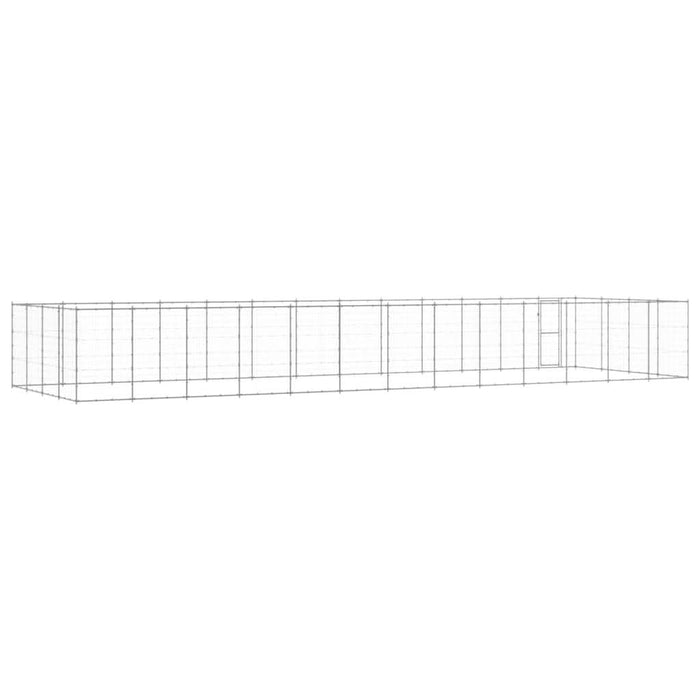 Padoc pentru câini de exterior, 53,24 m², oțel galvanizat - WALTI WALTI