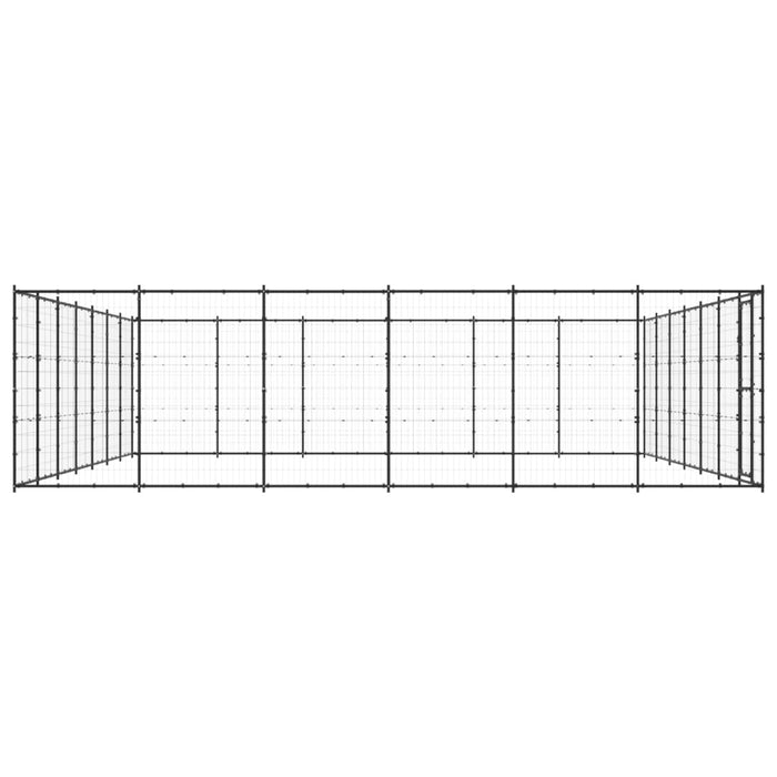 Padoc pentru câini de exterior, 50,82 m², oțel - WALTI WALTI