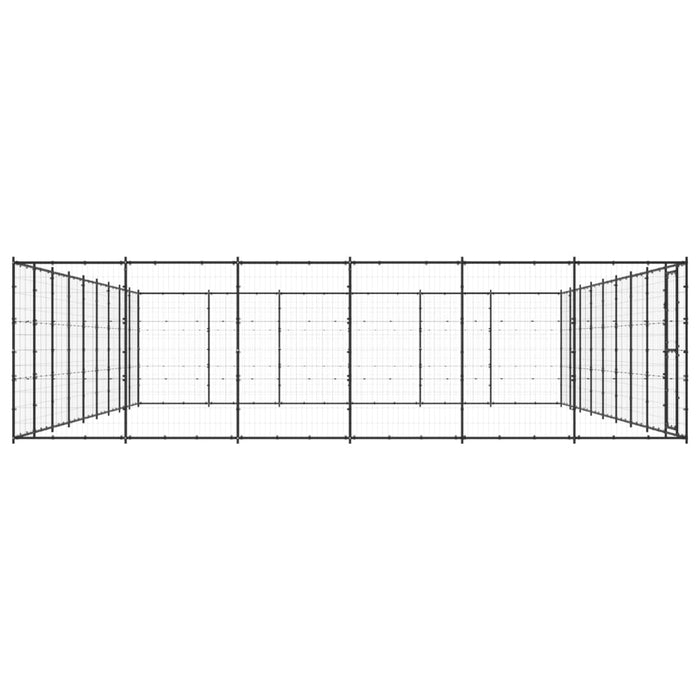 Padoc pentru câini de exterior, 65,34 m², oțel - WALTI WALTI