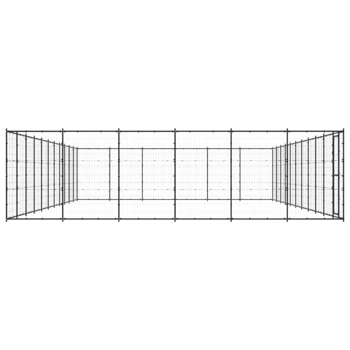 Padoc pentru câini de exterior, 79,86 m², oțel - WALTI WALTI