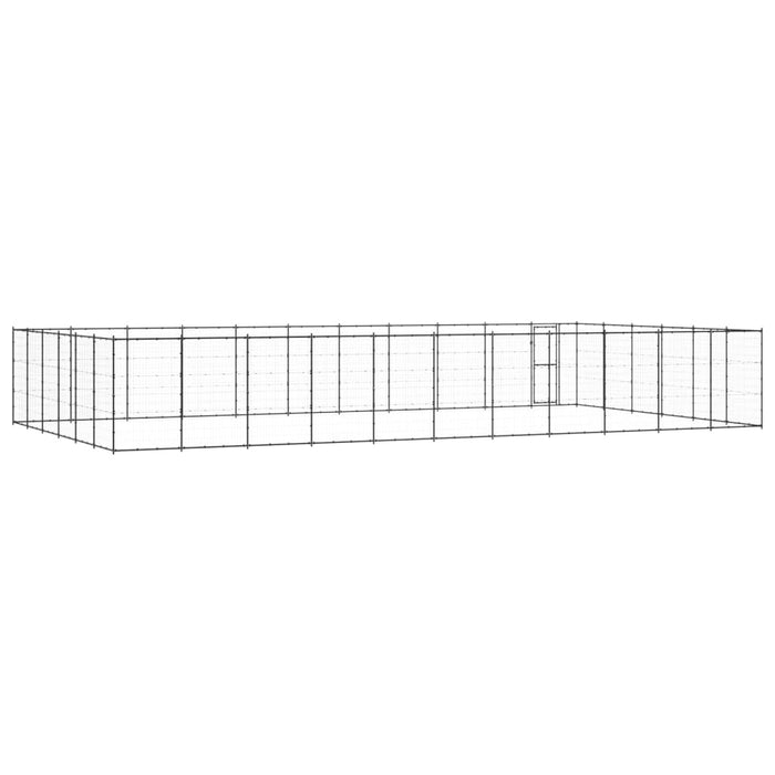 Padoc pentru câini de exterior, 79,86 m², oțel - WALTI WALTI