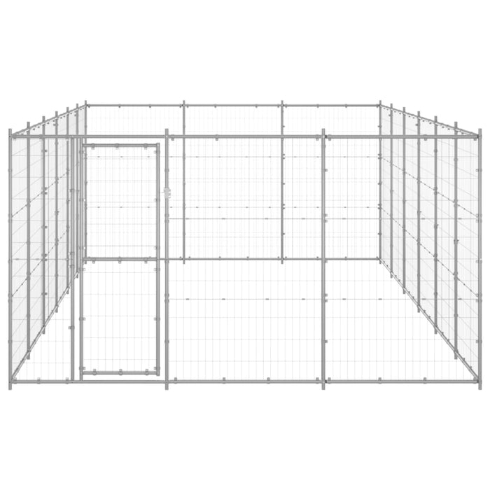 Padoc pentru câini de exterior, 21,78 m², oțel galvanizat - WALTI WALTI