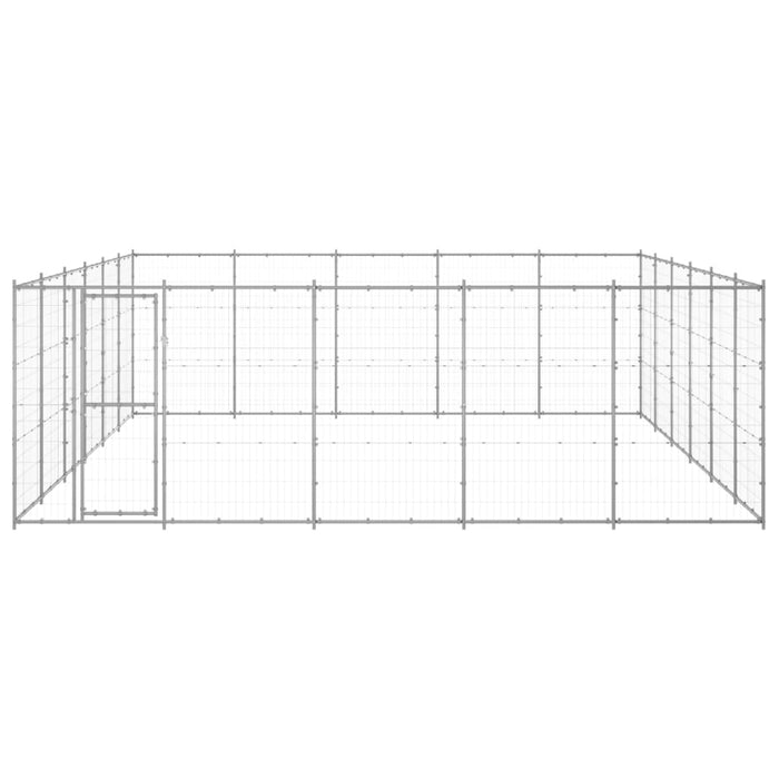Padoc pentru câini de exterior, 36,3 m², oțel galvanizat - WALTI WALTI