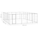 Padoc pentru câini de exterior, 36,3 m², oțel galvanizat - WALTI WALTI