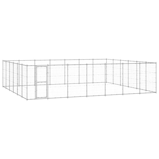 Padoc pentru câini de exterior, 50,82 m², oțel galvanizat - WALTI WALTI