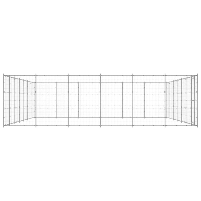 Padoc pentru câini de exterior, 50,82 m², oțel galvanizat - WALTI WALTI