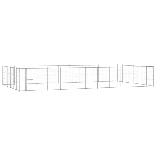 Padoc pentru câini de exterior, 79,86 m², oțel galvanizat - WALTI WALTI