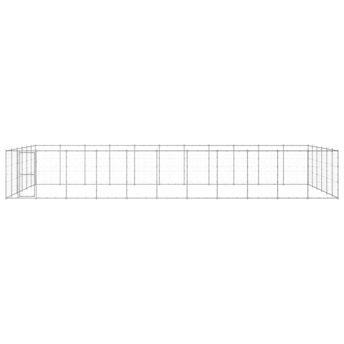 Padoc pentru câini de exterior, 79,86 m², oțel galvanizat - WALTI WALTI
