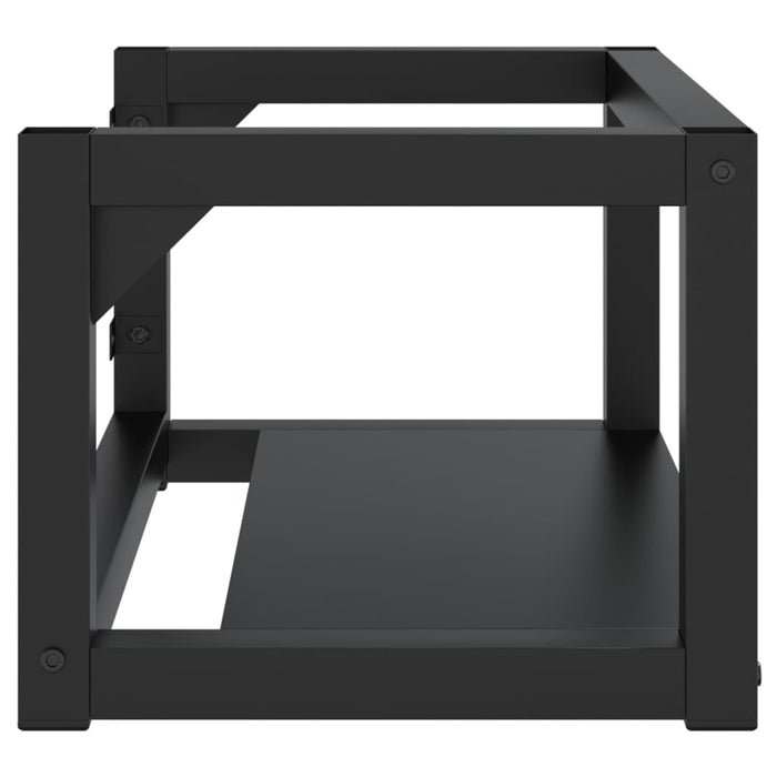 Cadru chiuvetă de baie pentru perete, negru, 59x38x31 cm, fier - WALTI WALTI