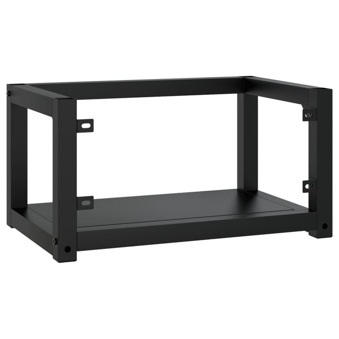 Cadru chiuvetă de baie pentru perete, negru, 59x38x31 cm, fier - WALTI WALTI