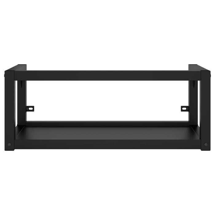 Cadru chiuvetă de baie pentru perete, negru, 79x38x31 cm, fier - WALTI WALTI