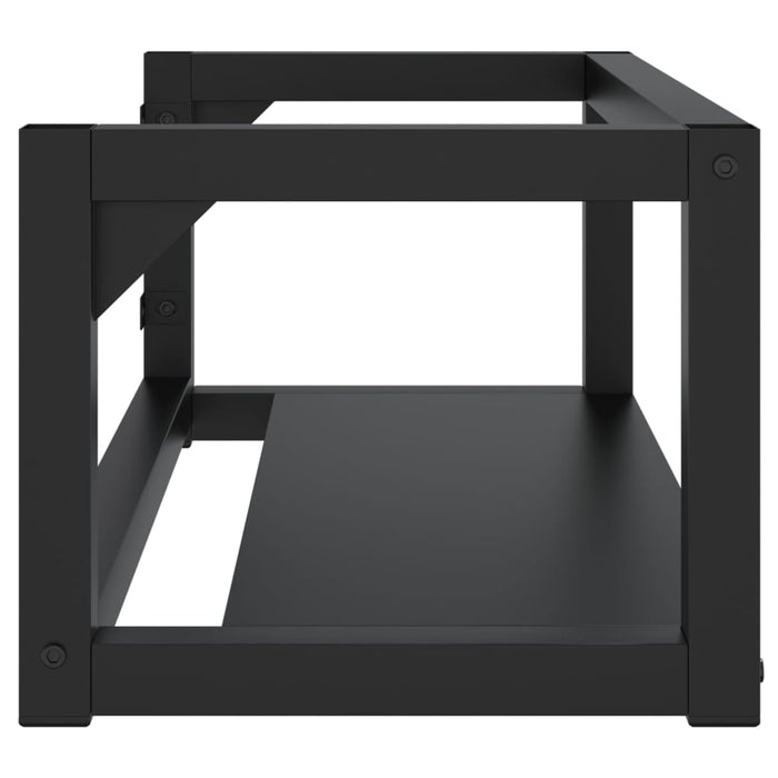 Cadru chiuvetă de baie pentru perete, negru, 79x38x31 cm, fier - WALTI WALTI