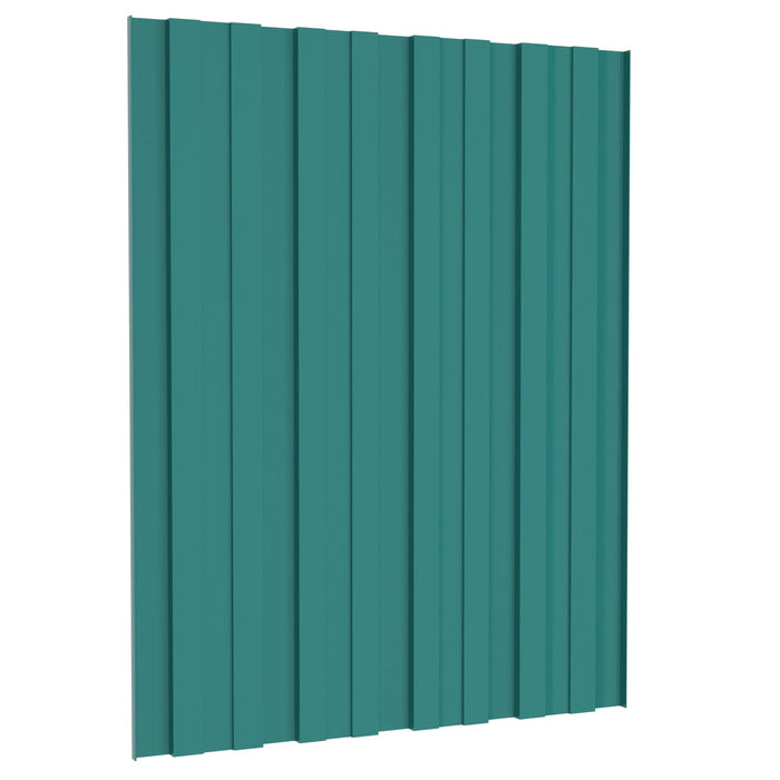 Panou de acoperiș 36 pcs Verde 60 x 45 cm Oțel galvanizat - WALTI WALTI