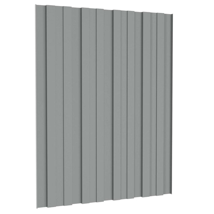 Panou de acoperiș 12 pcs Gri 60 x 45 cm Oțel galvanizat - WALTI WALTI