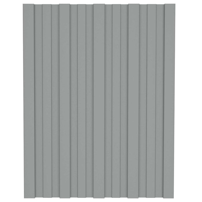 Panou de acoperiș 12 pcs Gri 60 x 45 cm Oțel galvanizat - WALTI WALTI