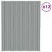 Panou de acoperiș 12 pcs Gri 60 x 45 cm Oțel galvanizat - WALTI WALTI