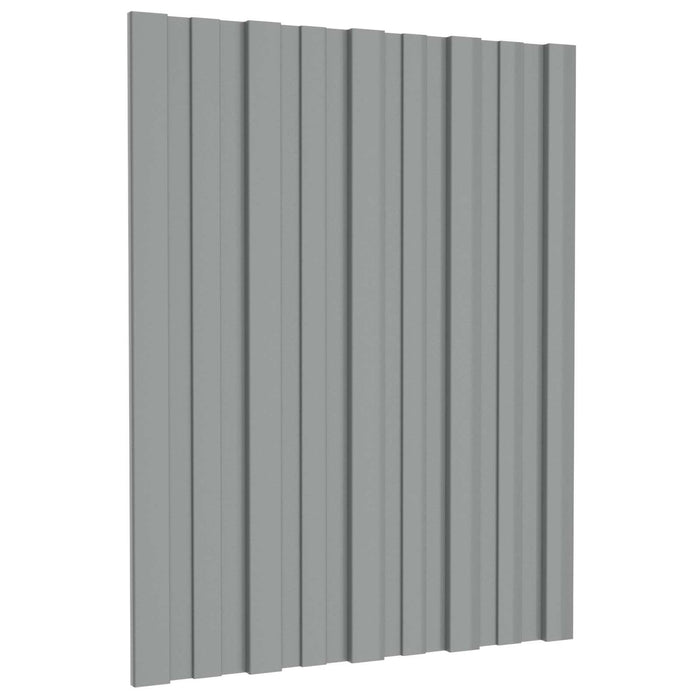 Panou de acoperiș 36 pcs Gri 60 x 45 cm Oțel galvanizat - WALTI WALTI