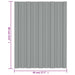 Panou de acoperiș 36 pcs Gri 60 x 45 cm Oțel galvanizat - WALTI WALTI