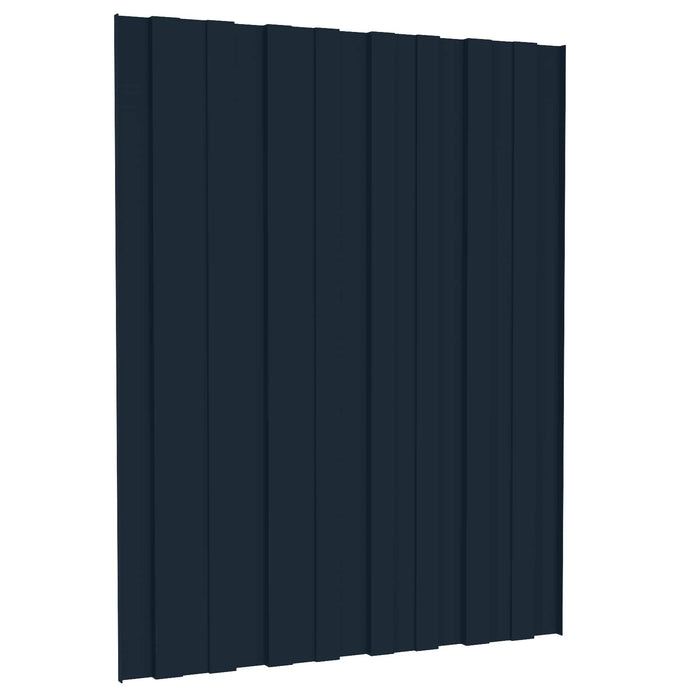 Panou de acoperiș 12 pcs Antracit 60 x 45 cm Oțel galvanizat - WALTI WALTI