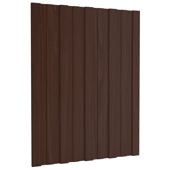Panou de acoperiș 36 pcs Maro 60 x 45 cm Oțel galvanizat - WALTI WALTI