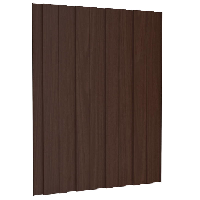 Panou de acoperiș 36 pcs Maro 60 x 45 cm Oțel galvanizat - WALTI WALTI